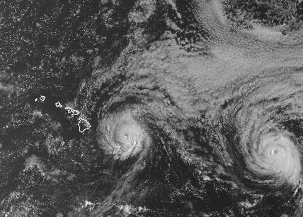 ハワイ台風情報　現地　8月7日朝現在